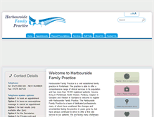 Tablet Screenshot of harboursidefmp.nhs.uk